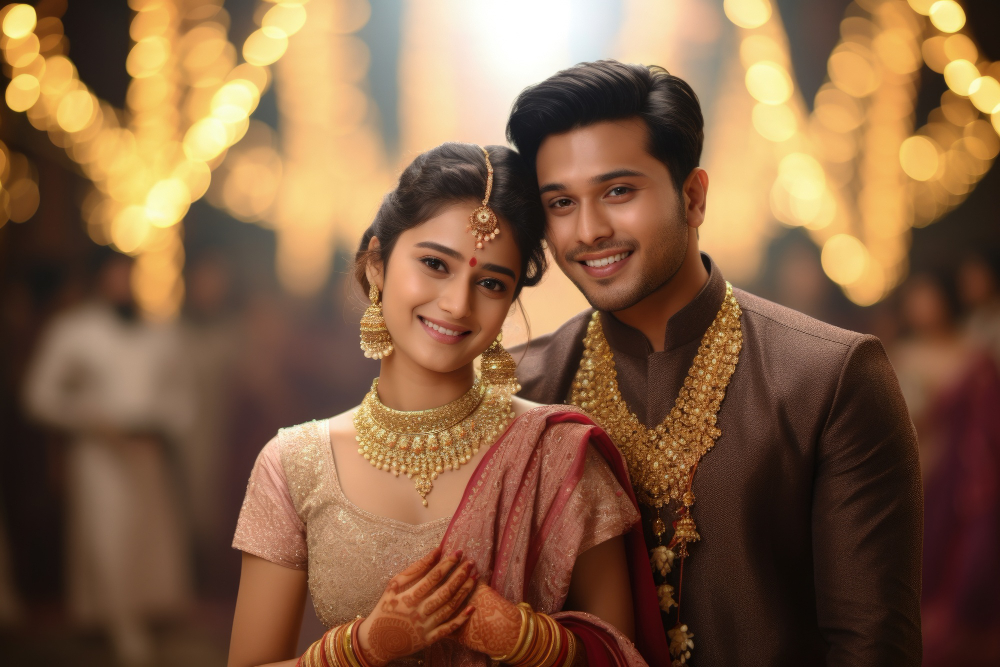 Indian Wedding Couple - Jain Vivaah